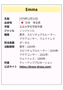 emma,プロフィール